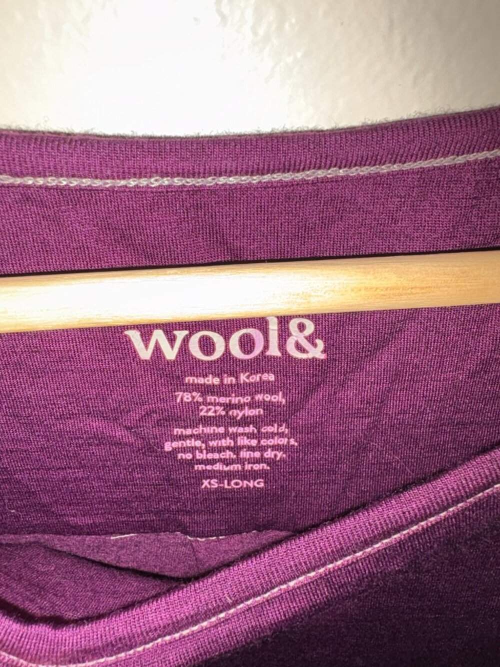 Wool& Rowena (Purple) XS-Long - Picture 3 of 3